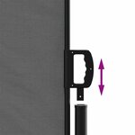 vidaXL Auvent latéral rétractable anthracite 200x600 cm