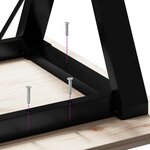 vidaXL Pieds de table à manger cadre en Y 160x80x73 cm fonte