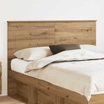 vidaXL Tête de lit Chêne artisanal 140 cm Bois d'ingénierie
