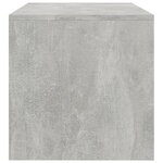 vidaXL Meuble TV Gris béton 120x40x40 cm Bois d'ingénierie