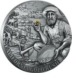 Pièce de monnaie en Argent 5 Dollars g 62.2 (2 oz) Millésime 2025 CALIFORNIA GOLD RUSH