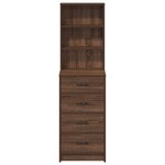 vidaXL Armoire haute Marron Chêne 40x41x135 cm Bois reconstitué