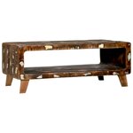 vidaXL Table basse 90 x 50 x 35 cm bois de récupération massif