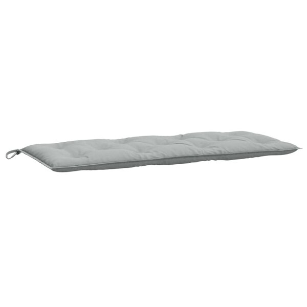 vidaXL Coussin de banc de jardin gris clair mélangé 120x50x7 cm tissu