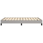 vidaXL Cadre de lit sans matelas gris clair 120x190 cm tissu