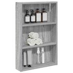 vidaXL Armoire murale de salle de bain Gris Sonoma 40 x 10 x 60 5 cm