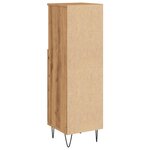 vidaXL Armoire de salle de bain chêne artisanal 30x30x100 cm