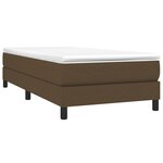 vidaXL Sommier à lattes de lit avec matelas Marron foncé 80x200 cm