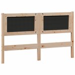 vidaXL Tête de lit marron et gris foncé 140 cm Bois massif en pin