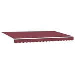 vidaXL Auvent Rétractable Bordeaux 350 x 200 cm Polyester  Aluminium