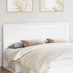 vidaXL Tête de lit avec tête de lit Blanc 200 cm Bois d'ingénierie