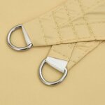 vidaXL Voile d'ombrage sable 5x5x6 m 100 polyester oxford