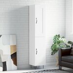 vidaXL Buffet haut Blanc 34 5x34x180 cm Bois d'ingénierie