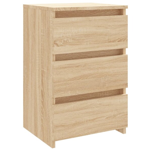 vidaXL Table de chevet Chêne sonoma 40x35x62 5 cm bois d'ingénierie
