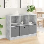 vidaXL Buffet Gris béton 102 x 32 x 73 5 cm