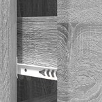 vidaXL Armoire à tiroirs Sonoma gris 33 x 34 5 x 90 cm