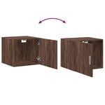 vidaXL Armoire murale chêne marron 45x42 5x40 cm bois d'ingénierie