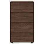 vidaXL Armoires de rangement 2 Pièces Chêne brun 60 x 48 x 105 cm