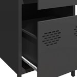vidaXL Buffet noir 35x39x73 5 cm acier laminé à froid