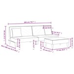 vidaXL Ensemble de canapés 2 Pièces avec coussins jaune velours