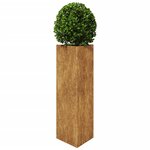 vidaXL Jardinières 2 Pièces triangulaire acier résistant aux intempéries