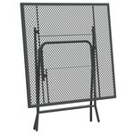 vidaXL Ensemble à manger de jardin 3 Pièces Maille Métal Anthracite