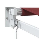 vidaXL Auvent manuel rétractable bordeaux 500x300 cm