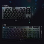 Clavier Gaming - Sans fil - LOGITECH G - G915 TKL LIGHTSPEED RVB - Switch GL LINEAR - Carbon