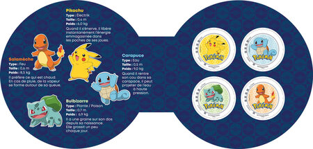 Collector 4 timbres Pok mon Lettre internationale