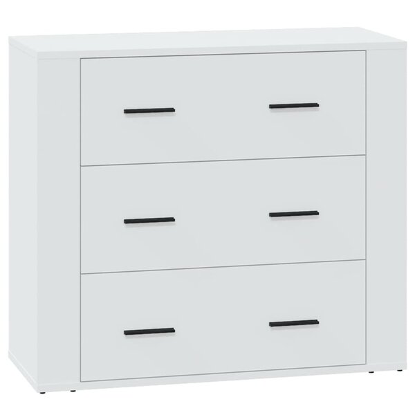vidaXL Buffet Blanc 80x33x70 cm Bois d'ingénierie