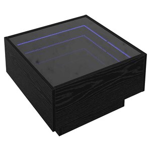 vidaXL Table basse Chêne noir 50 x 50 x 30 cm Bois d'ingénierie