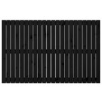vidaXL Tête de lit murale Noir 140x3x90 cm Bois massif de pin