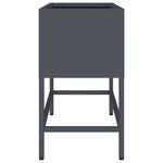 vidaXL Bac de jardin surélevé Anthracite 60 x 26 x 45 cm Acier