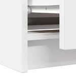 vidaXL Meuble TV blanc 100x35x54 cm bois d'ingénierie