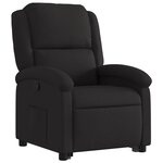vidaXL Fauteuil inclinable noir tissu