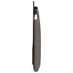 vidaXL Tête de lit suspendue Gris foncé PU antique