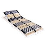 vidaXL Sommiers à lattes sans matelas 2 Pièces avec 42 lattes 80x200 cm