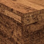 vidaXL Table basse avec lumières LED vieux bois 50x50x40 cm