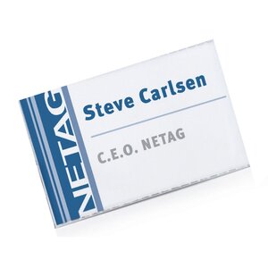 Badge avec épingle torsadée 75 x 40 mm Pack de 100 DURABLE