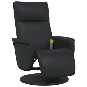 vidaXL Fauteuil de massage inclinable Noir 71 x 90 x 105 cm