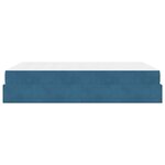 vidaXL Cadre de lit Bleu 160 x 200 cm Velours