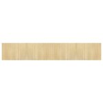 vidaXL Tapis rectangulaire naturel clair 70x400 cm bambou