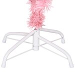 vidaXL Sapin de Noël artificiel avec support rose 120 cm PVC