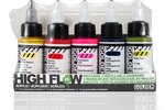 Encre Acrylic High Flow Golden MARKER SET: 5 encres + 3 marqueurs