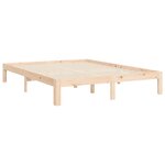 vidaXL Cadre de lit sans matelas 140x190 cm bois de pin massif