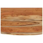 vidaXL Étagère murale rectangulaire massif acacia bordure assortie