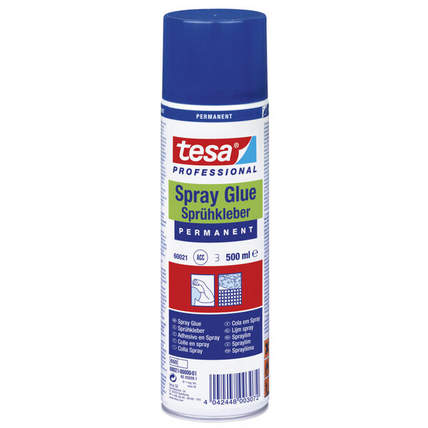 Colle permanente en bombe aérosol 500ml