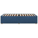vidaXL Cadre de lit sans matelas bleu 80x200 cm tissu