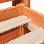 vidaXL Cadre de lit sans matelas cire marron 100x200cm bois pin massif