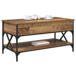 vidaXL Table basse Bois Ancien 100 x 50 x 50 cm Bois d'ingénierie